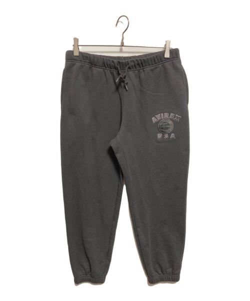 AVIREX（アヴィレックス）AVIREX (アヴィレックス) VARSITY SWEAT PANTS グレー サイズ:Lの古着・服飾アイテム