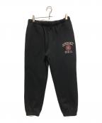 AVIREXアヴィレックス）の古着「VARSITY LOGO SWEAT PANTS」｜ブラック