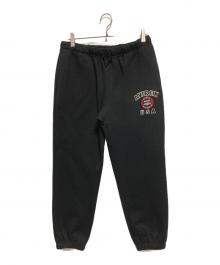 AVIREX（アヴィレックス）の古着「VARSITY LOGO SWEAT PANTS」｜ブラック