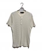 RRLダブルアールエル）の古着「ワッフルヘンリーネックカットソー」｜ベージュ