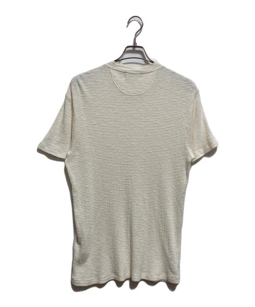 RRL（ダブルアールエル）RRL (ダブルアールエル) ワッフルヘンリーネックカットソー ベージュ サイズ:Lの古着・服飾アイテム