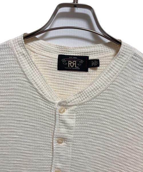RRL（ダブルアールエル）RRL (ダブルアールエル) ワッフルヘンリーネックカットソー ベージュ サイズ:Lの古着・服飾アイテム