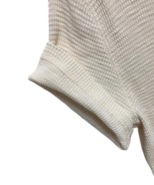 RRL（ダブルアールエル）RRL (ダブルアールエル) ワッフルヘンリーネックカットソー ベージュ サイズ:Lの古着・服飾アイテム