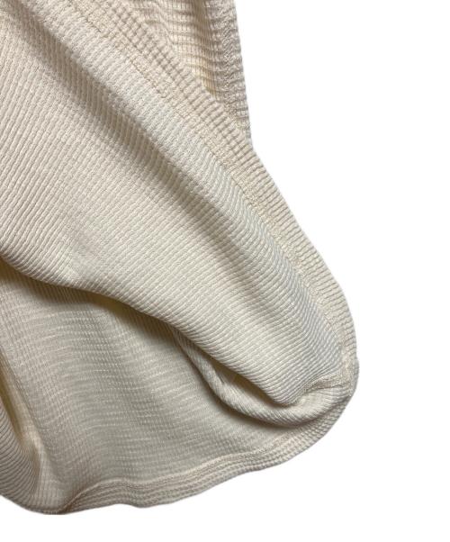 RRL（ダブルアールエル）RRL (ダブルアールエル) ワッフルヘンリーネックカットソー ベージュ サイズ:Lの古着・服飾アイテム