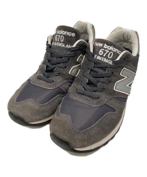 NEW BALANCE（ニューバランス）NEW BALANCE (ニューバランス) M670CHR ローカットスニーカー グレー サイズ:UK8の古着・服飾アイテム