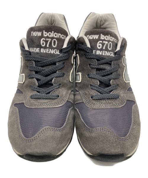 NEW BALANCE（ニューバランス）NEW BALANCE (ニューバランス) M670CHR ローカットスニーカー グレー サイズ:UK8の古着・服飾アイテム