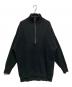 FRAMeWORK（フレームワーク）の古着「コットンハリヌキハーフジッププルオーバー2」｜ブラック