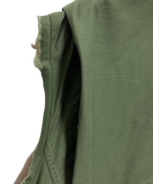 JOURNAL STANDARD（ジャーナルスタンダード）JOURNAL STANDARD (ジャーナルスタンダード) M-65 CUT OFFベスト グリーン サイズ:FREEの古着・服飾アイテム