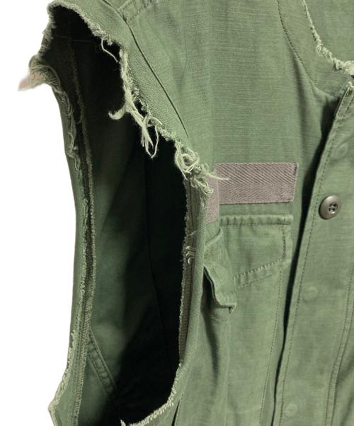 JOURNAL STANDARD（ジャーナルスタンダード）JOURNAL STANDARD (ジャーナルスタンダード) M-65 CUT OFFベスト グリーン サイズ:FREEの古着・服飾アイテム
