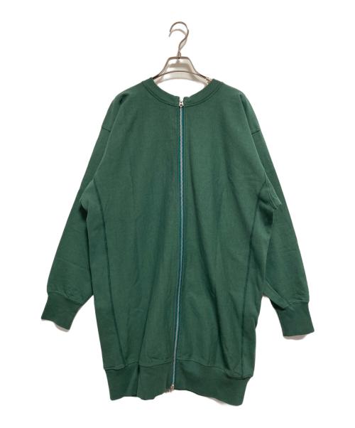 Americana（アメリカーナ）Americana (アメリカーナ) ロングスウェットジャケット グリーン サイズ:FREEの古着・服飾アイテム
