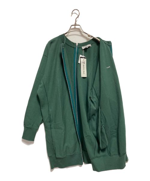 Americana（アメリカーナ）Americana (アメリカーナ) ロングスウェットジャケット グリーン サイズ:FREEの古着・服飾アイテム