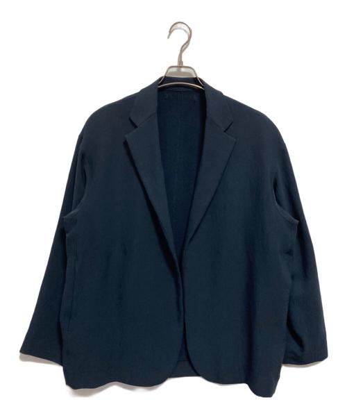 UNITED ARROWS & SONS by DAISUKE OBANA（ユナイテッドアローズ＆サンズ バイ ダイスケ オバナ）UNITED ARROWS & SONS by DAISUKE OBANA (ユナイテッドアローズ＆サンズ バイ ダイスケ オバナ) PE BUTTONLES JACKET ネイビー サイズ:Lの古着・服飾アイテム