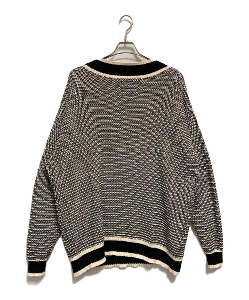 son of the cheese（（サノバチーズ））SON OF THE CHEESE (（サノバチーズ）) チルデンセーター ブラック サイズ:XLの古着・服飾アイテム