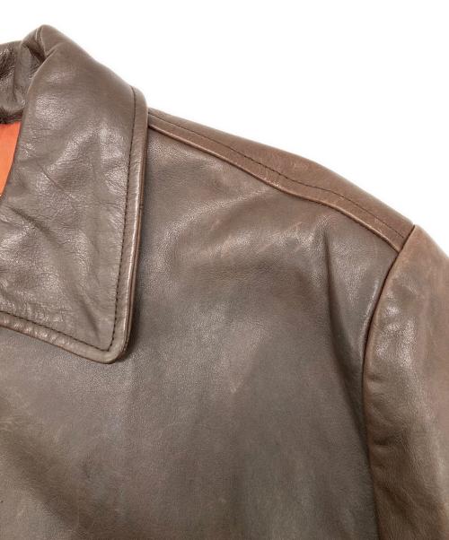 BANANA REPUBLIC（バナナリパブリック）BANANA REPUBLIC (バナナリパブリック) レザージャケット ブラウン サイズ:Sの古着・服飾アイテム