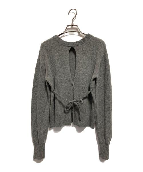 CLANE（クラネ）CLANE (クラネ) W FACE CENTER SLIT KNIT TOPS グレー サイズ:SIZE 1の古着・服飾アイテム