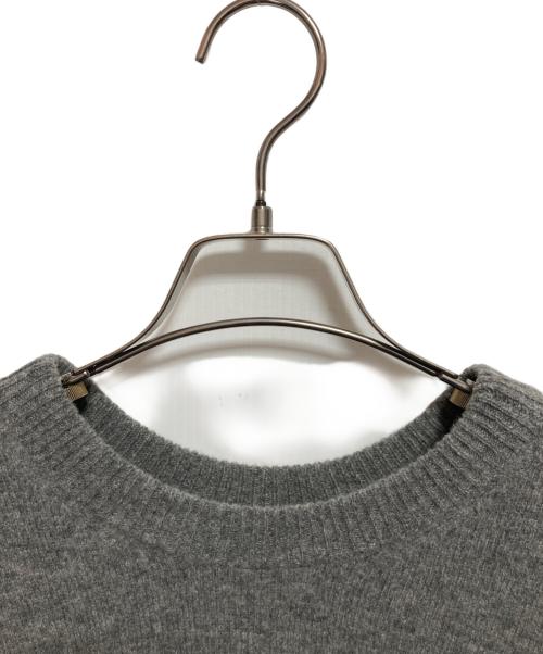 CLANE（クラネ）CLANE (クラネ) W FACE CENTER SLIT KNIT TOPS グレー サイズ:SIZE 1の古着・服飾アイテム