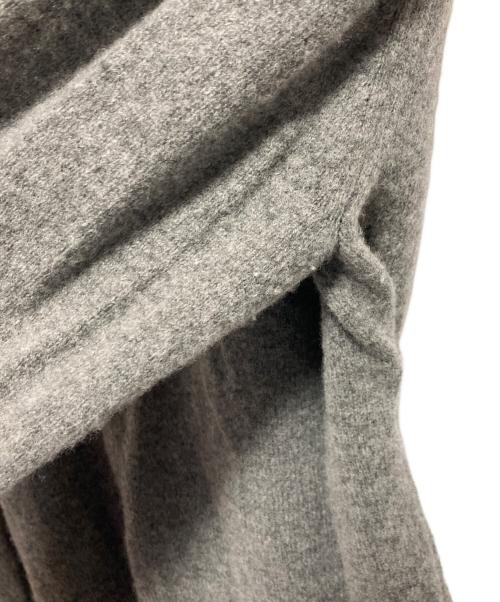 CLANE（クラネ）CLANE (クラネ) W FACE CENTER SLIT KNIT TOPS グレー サイズ:SIZE 1の古着・服飾アイテム