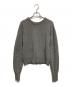 CLANE（クラネ）の古着「W FACE CENTER SLIT KNIT TOPS」｜グレー