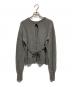 CLANE (クラネ) W FACE CENTER SLIT KNIT TOPS グレー サイズ:SIZE 1：8000円