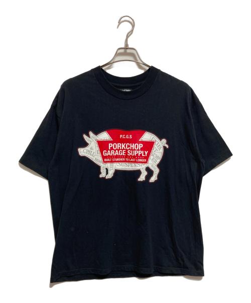 PORKCHOP GARAGE SUPPLY（ポークチョップガレージサプライ）PORKCHOP GARAGE SUPPLY (ポークチョップガレージサプライ) プリントTシャツ ブラック サイズ:Mの古着・服飾アイテム