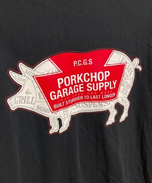 PORKCHOP GARAGE SUPPLY（ポークチョップガレージサプライ）PORKCHOP GARAGE SUPPLY (ポークチョップガレージサプライ) プリントTシャツ ブラック サイズ:Mの古着・服飾アイテム
