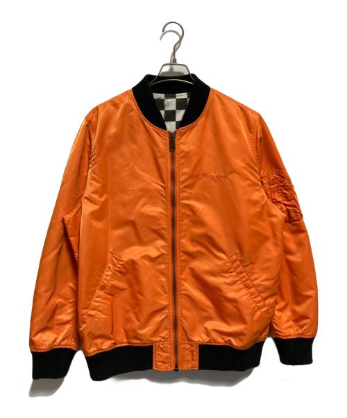 SUPREME（シュプリーム）SUPREME (シュプリーム) Reversible Checkered Ma-1 オレンジ×ブラック×ホワイト サイズ:XLの古着・服飾アイテム