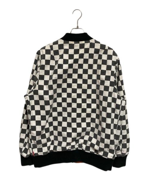 SUPREME（シュプリーム）SUPREME (シュプリーム) Reversible Checkered Ma-1 オレンジ×ブラック×ホワイト サイズ:XLの古着・服飾アイテム