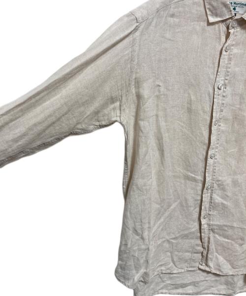 James Mortimer（ジェームス・モルティマー）James Mortimer (ジェームス・モルティマー) リネンシャツ アイボリー サイズ:38の古着・服飾アイテム