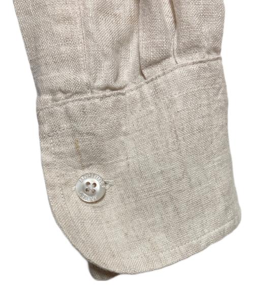 James Mortimer（ジェームス・モルティマー）James Mortimer (ジェームス・モルティマー) リネンシャツ アイボリー サイズ:38の古着・服飾アイテム