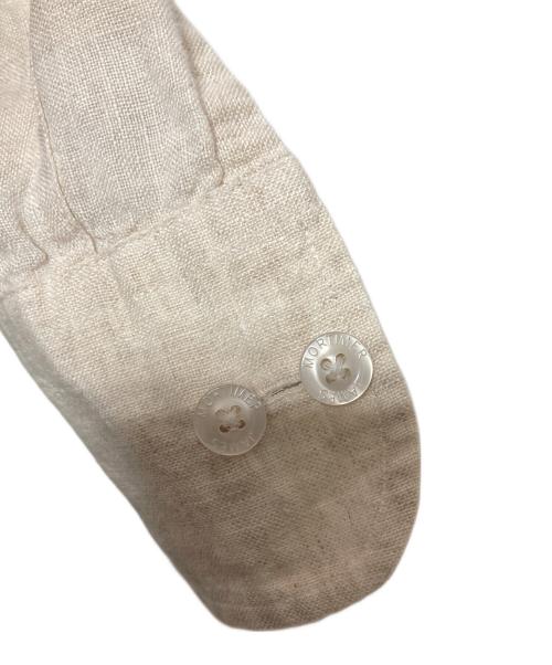 James Mortimer（ジェームス・モルティマー）James Mortimer (ジェームス・モルティマー) リネンシャツ アイボリー サイズ:38の古着・服飾アイテム