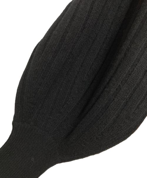 uncrave（アンクレイヴ）uncrave (アンクレイヴ) MERINO WOOL VOLUMESLEEVE KNIT ブラック サイズ:1の古着・服飾アイテム
