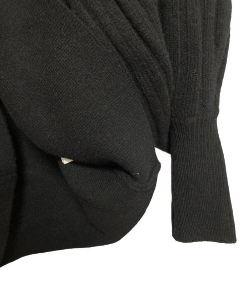 uncrave（アンクレイヴ）uncrave (アンクレイヴ) MERINO WOOL VOLUMESLEEVE KNIT ブラック サイズ:1の古着・服飾アイテム