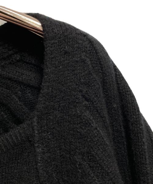 uncrave（アンクレイヴ）uncrave (アンクレイヴ) MERINO WOOL VOLUMESLEEVE KNIT ブラック サイズ:1の古着・服飾アイテム