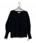 uncrave（アンクレイヴ）の古着「MERINO WOOL VOLUMESLEEVE KNIT」｜ブラック