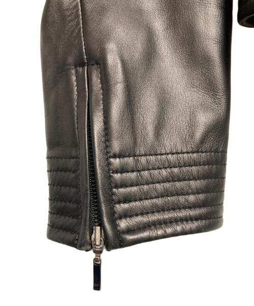 ANAYI（アナイ）ANAYI (アナイ) ノーカラーラムレザージャケット ブラック サイズ:SIZE 38の古着・服飾アイテム