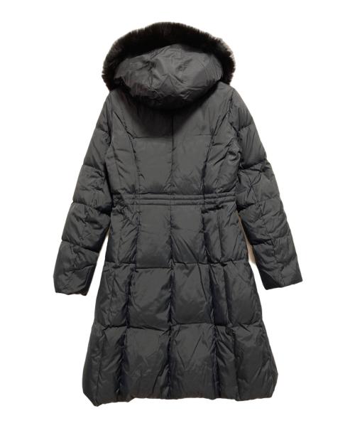 ANAYI（アナイ）ANAYI (アナイ) ブルーフォックスファーダウンコート ブラック サイズ:SIZE 36の古着・服飾アイテム