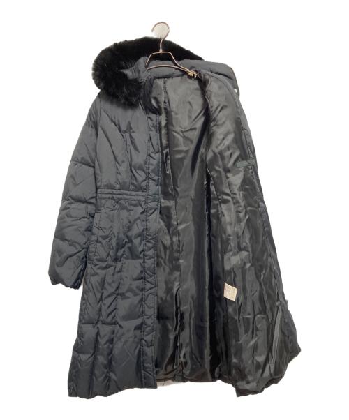 ANAYI（アナイ）ANAYI (アナイ) ブルーフォックスファーダウンコート ブラック サイズ:SIZE 36の古着・服飾アイテム