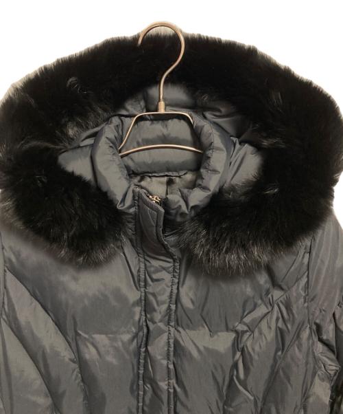 ANAYI（アナイ）ANAYI (アナイ) ブルーフォックスファーダウンコート ブラック サイズ:SIZE 36の古着・服飾アイテム