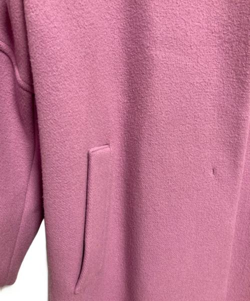 Loulou Willoughby（ルルウィルビー）Loulou Willoughby (ルルウィルビー) ダブルクロスノーカラーワイドスリーブコート ピンク サイズ:SIZE 2の古着・服飾アイテム