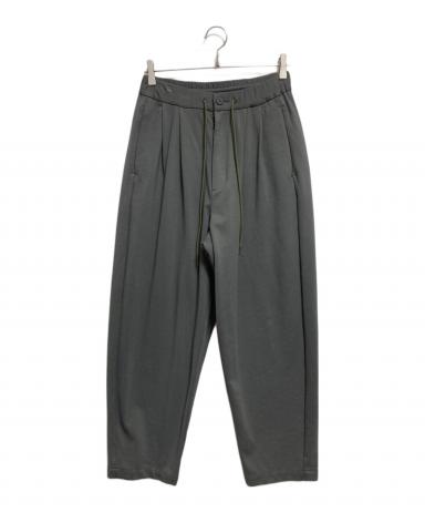 スラックス COMPRESSED PONTE JERSEY TWO PLEATS TAPERED FIT EASY PANTS