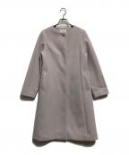 any Sisエニィスィス）の古着「ウールライクノーカラー ロングコート」｜アイボリー