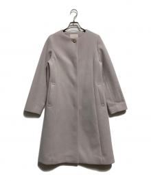 any Sis（エニィスィス）の古着「ウールライクノーカラー ロングコート」｜アイボリー