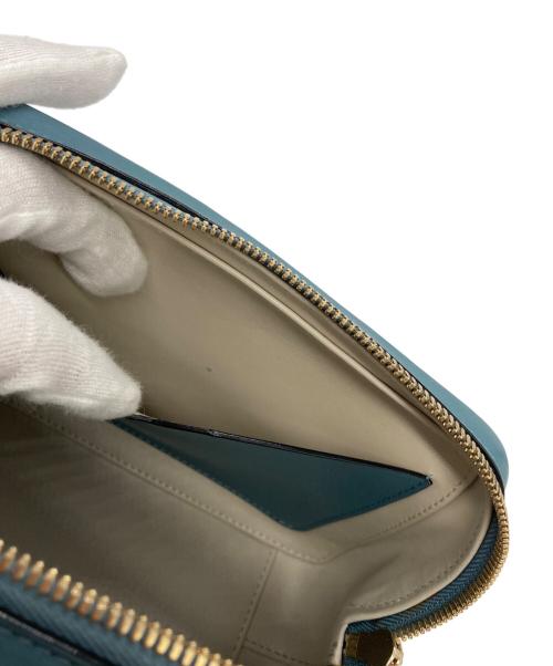 Valextra（ヴァレクストラ）Valextra (ヴァレクストラ) セリエエッセ ミニ 2WAYショルダーバッグ ブルーの古着・服飾アイテム