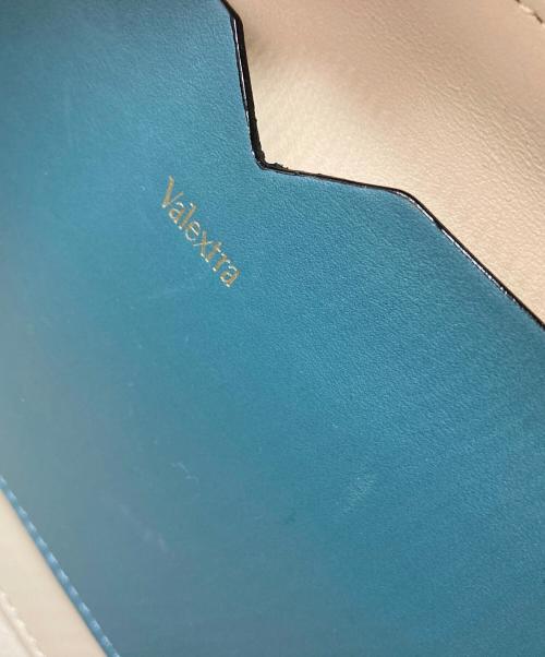 Valextra（ヴァレクストラ）Valextra (ヴァレクストラ) セリエエッセ ミニ 2WAYショルダーバッグ ブルーの古着・服飾アイテム