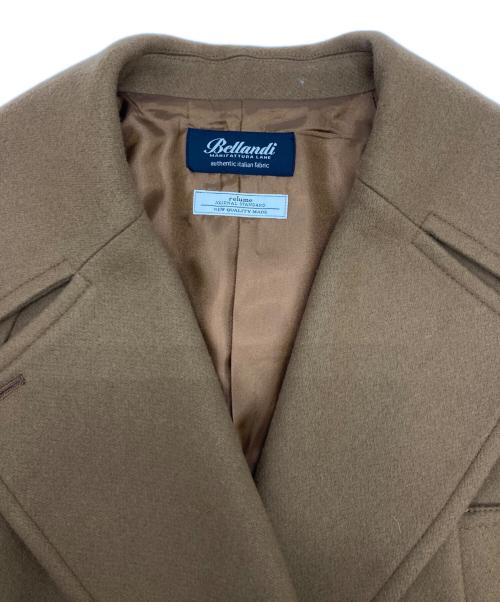 JOURNAL STANDARD relume（ジャーナルスタンダード レリューム）JOURNAL STANDARD relume (ジャーナルスタンダード レリューム) BellandiミドルPコート ブラウン サイズ:38の古着・服飾アイテム