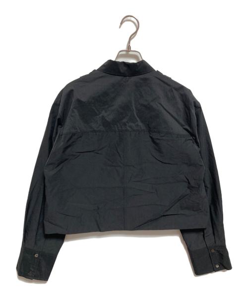 IENA（イエナ）IENA (イエナ) シャツカラーフリルブラウス ブラック サイズ:FREEの古着・服飾アイテム