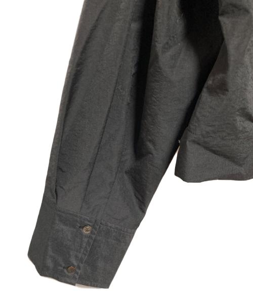 IENA（イエナ）IENA (イエナ) シャツカラーフリルブラウス ブラック サイズ:FREEの古着・服飾アイテム