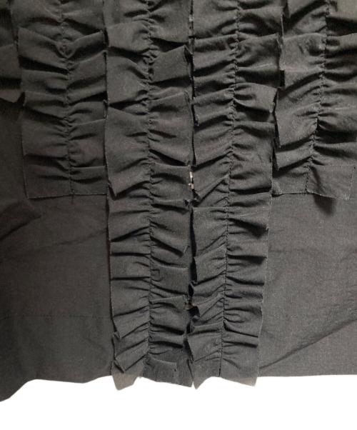 IENA（イエナ）IENA (イエナ) シャツカラーフリルブラウス ブラック サイズ:FREEの古着・服飾アイテム