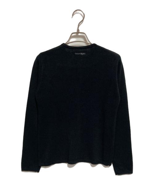 courreges（クレージュ）courreges (クレージュ) ロゴニットカーディガン ブラック サイズ:160Aの古着・服飾アイテム