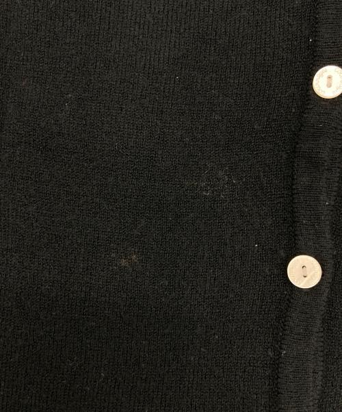 courreges（クレージュ）courreges (クレージュ) ロゴニットカーディガン ブラック サイズ:160Aの古着・服飾アイテム